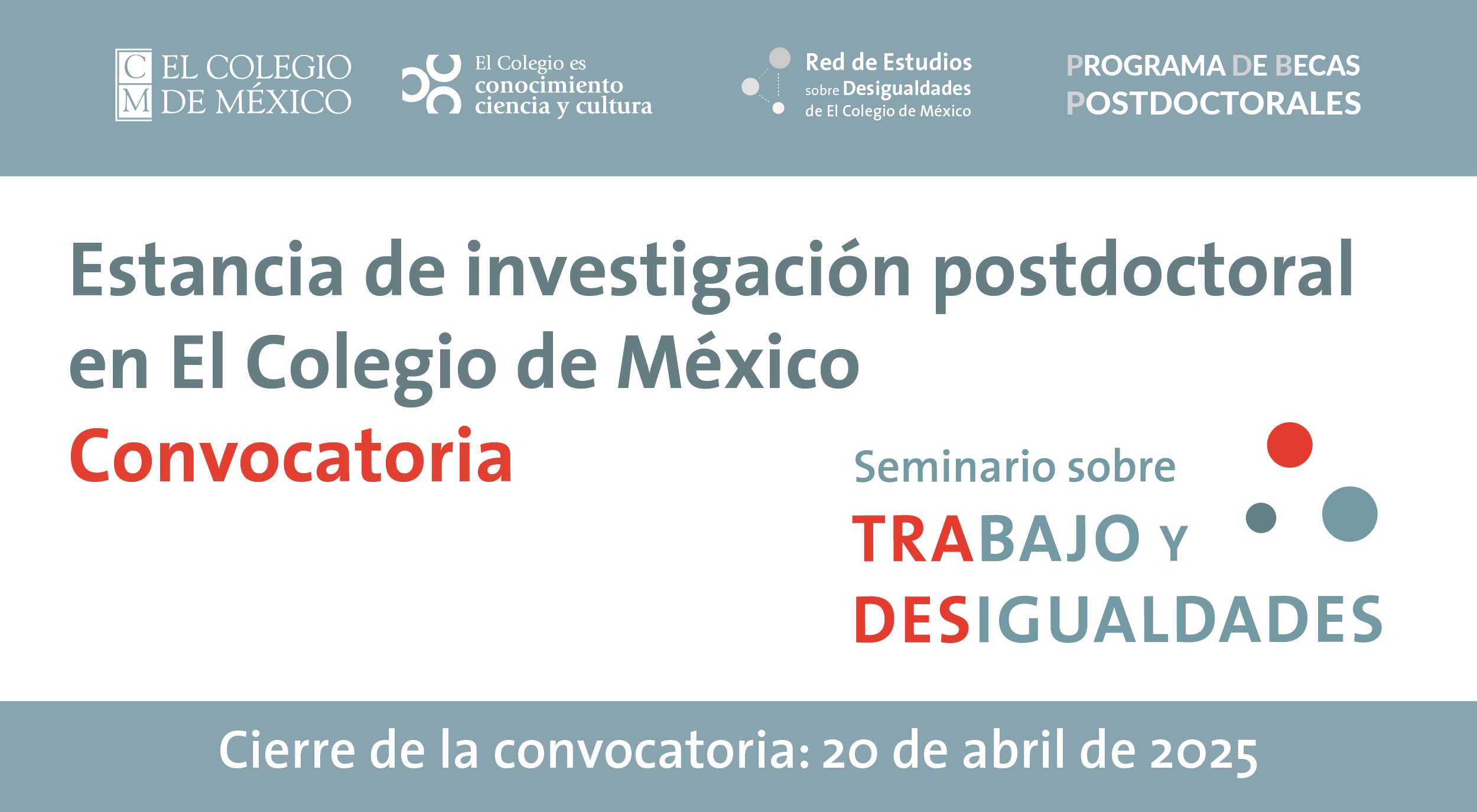 Estancia posdoctoralSeminario sobre Trabajo y Desigualdades